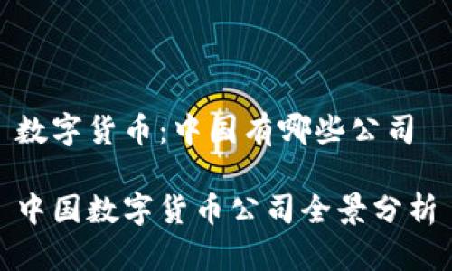 數(shù)字貨幣：中國(guó)有哪些公司

中國(guó)數(shù)字貨幣公司全景分析
